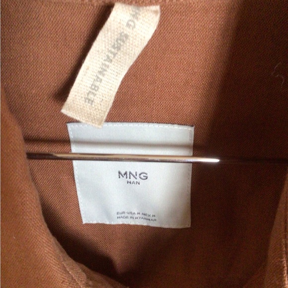 Mango Men’s M  Ming Man sustainable Linen button down - Picture 7 of 9